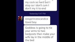 Goddess Candice- Humiliates Loser Faggot And Breeds His Wife Gangbang