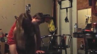 Party Chick Fucks In A Garage