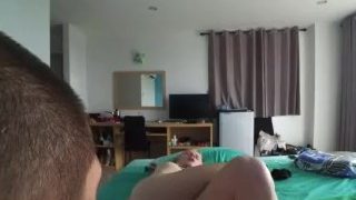 point of view crossed legs masturbation and real orgasm by horny teen * POV
