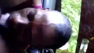 Black Jamaican Girl Pussy Licking By Her Bf In The Car
