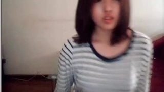 innocent looking Korean girl webcam masturbation