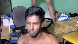 Newly married south indian couple with ultra hot babe WebCam Show (2)