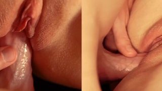 VOB rubs his thick cock on his wife’s clit and has sensual sex, fingering