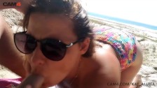 ex girlfriend sucks cock on the beach | cam4