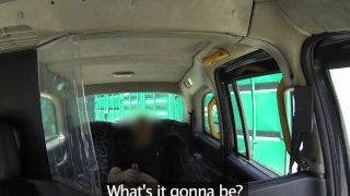 FakeTaxi Gothic looking woman takes a hard cock in London cab