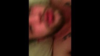 Hard fucked by brazilian stud and eating cum