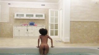 Huge Squirt on the Jacuzzi