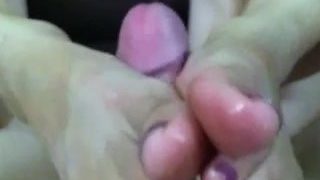 Lelu Love-Closeup POV Blowjob Footjob