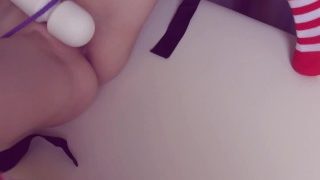Orgasm torture for tied up mrs claus with magic wand prepare to new year