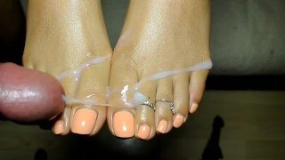 Part 2/2: Cum Edge with my Sexy Feet with the Most Amazing Cumshot Ending
