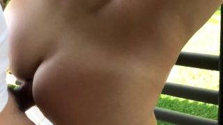 Real Amateur – Milf Anal sex at balcony on the Country Hotel