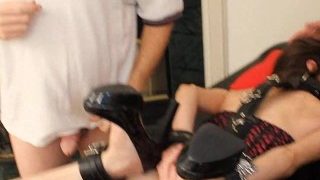 19yo Petite Blind Fold Bondage Slut Gang Bang