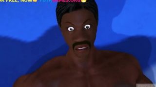 Ebony boy with Strong muscle futa, 3d shemale game