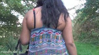 Indian amateur bbw Kikis public flashing and outdoor voyeur masturbation wi