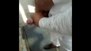 Indian punjabi guy erection while pissing I made him cum huge load