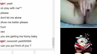 [Omegle] Hot Hairy Polish bi girl bates her pussy – Part 1 (Full in privat)