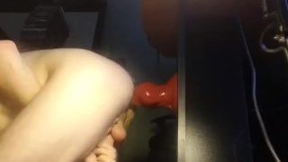 Taking Tucker the Equine from Bad Dragon in my tight ass ( cums at end )