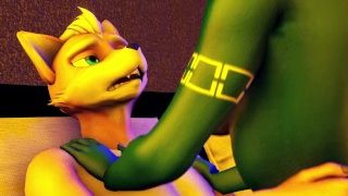 Foxxes Making Love Furry Yiff (Animation)