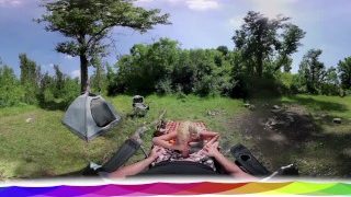 [HOLIVR 360 VR Porn] Hot Busty Blonde Fucked Outdoor