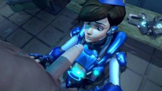 Tracer Deepthroat with Facial
