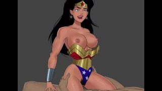 Wonder Woman Batman Diana Bruce Cowgirl Anal LOVE
