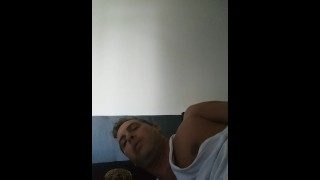 Hot Dilf Male Celebrity Cory Bernstein CAUGHT waking up Masturbating & CUM